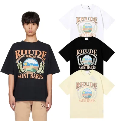 Rhude Beach Chair Print T-shirt - etkick reps au