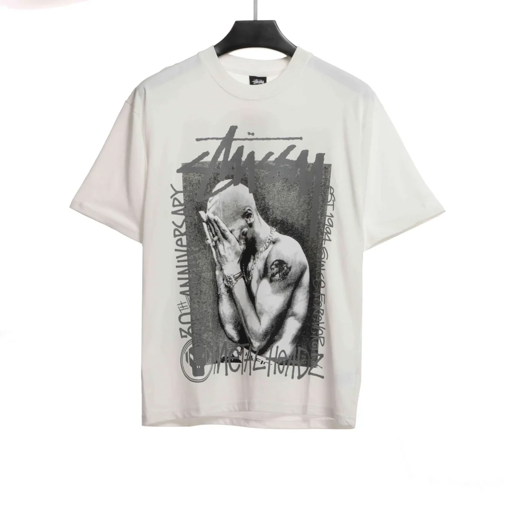 Stussy Reflective Character Print T-Shirt - etkick reps au