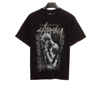 Stussy Reflective Character Print T-Shirt - etkick reps au