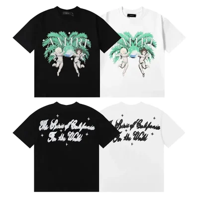 AMIRI Airbrush Cherub Print T-Shirt - etkick reps au