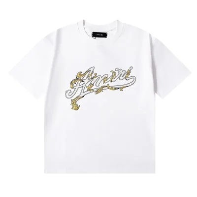 AMIRI Slanted Logo Print T-Shirt - etkick reps au