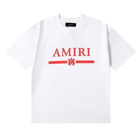 AMIRI Striped Logo Print T-Shirt