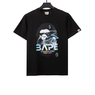 BAPE Moon Ape Head Print T-Shirt - etkick reps au