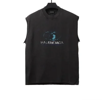 Balenciaga Distressed Wave Vest - etkick reps au