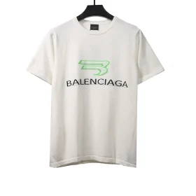 Balenciaga Green Letter LOGO T-shirt