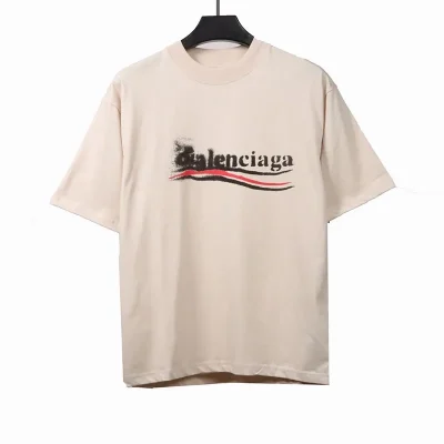 Balenciaga Political Stencil Logo Print T-Shirt - etkick reps au