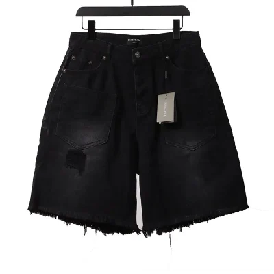 Balenciaga Reverse Pocket Denim Shorts - etkick reps au