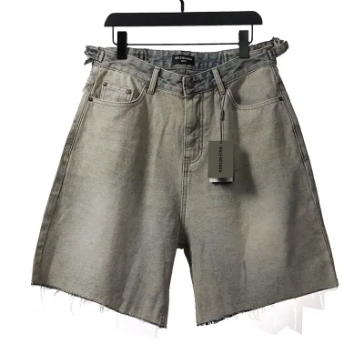 Balenciaga Vintage Washed Denim Shorts - etkick reps au