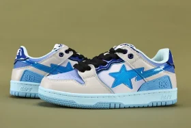 Bape SK8 Sta Blue White Top Sneakers