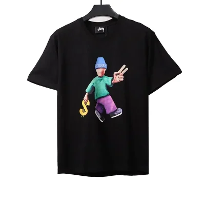 Stussy Doll Slogan Print T-Shirt - etkick reps au