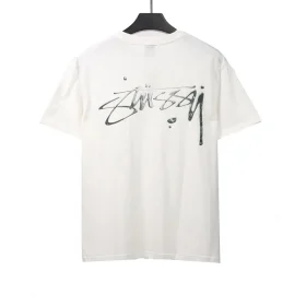 Stussy Signed Painting Print T-Shirt