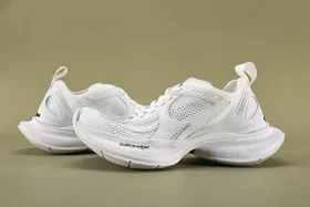 Balenciaga Circuit Sneakers In White Polyester