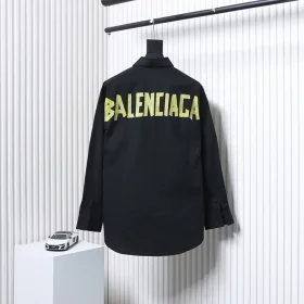 Balenciaga Yellow Shirt with Ribbon Print