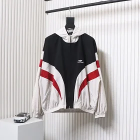 Balenciaga 3B Patchwork Hooded Sports Jacket