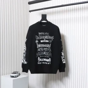 Balenciaga Flame Logo Print Sweater