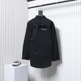 Balenciaga Laminated Altered Embroidered Shirt