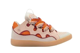 Lanvin Curb 'Blassrosa Mango' Top Sneakers