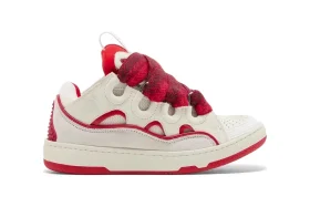 Lanvin Curb Sneaker 'White Red'