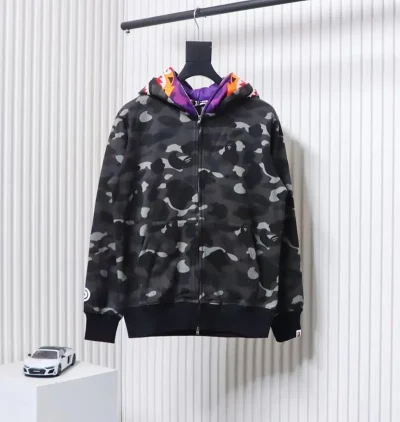 BAPE Camouflage Double Zip Hoodie - etkick reps au