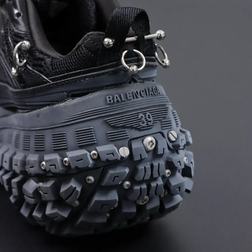 Balenciaga Defender Rubber Platform Sneakers Black Latest Version - etkick reps au