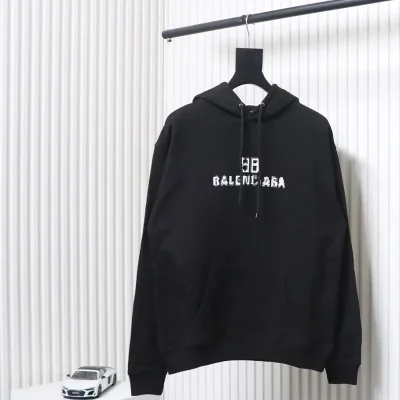 Balenciaga Mosaic Ripped Hoodie - etkick reps au