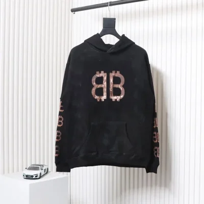 Balenciaga Mud-Dyed Distressed Hoodie - etkick reps au