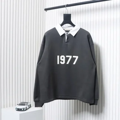 Fear Of God 1977 Sweatshirt With Flocked Polo Collar - etkick reps au