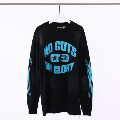 Hellstar “No Guts No Glory” Shirt Blue Black - etkick reps au