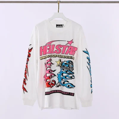 Hellstar Pixel Long Sleeve T-Shirt White - etkick reps au