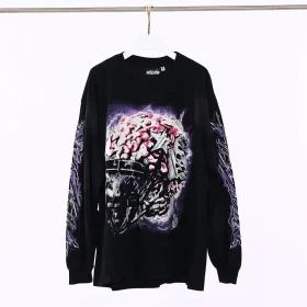 Hellstar Studios - Long Sleeve T-Shirt with Brain Print