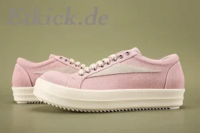 Rick Owens DRKSHDW EDFU Vintage Sneakers Washed Pink Pearl Milk