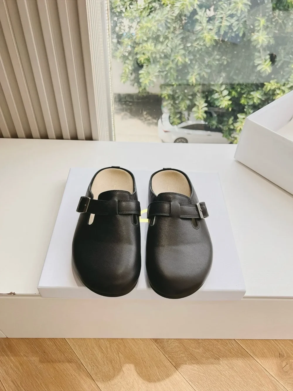 Suede Slippers In Black Top Version - etkick reps au