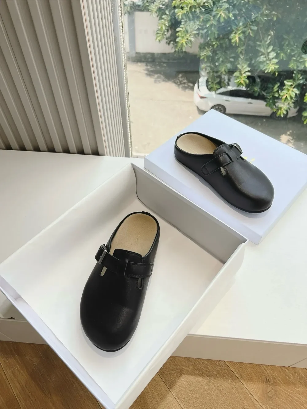 Suede Slippers In Black Top Version - etkick reps au