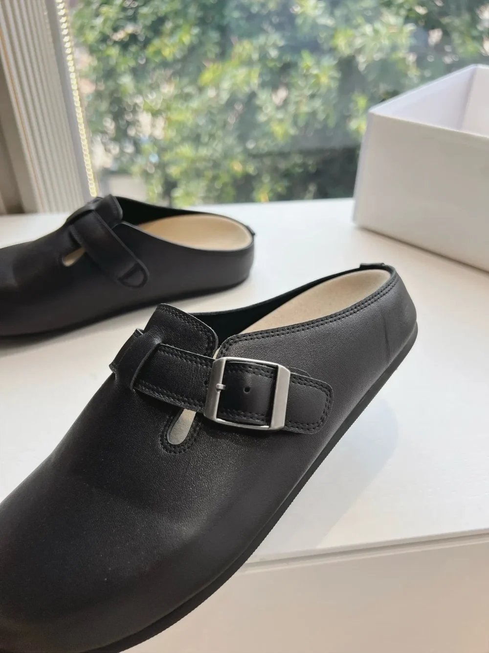 Suede Slippers In Black Top Version - etkick reps au