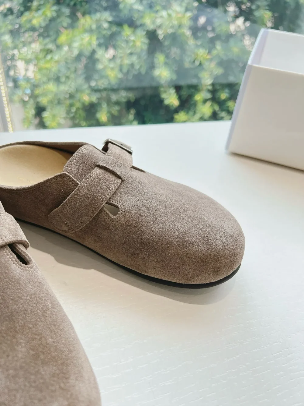 The Range Of Suede Slipper Top Version In Coffee Color - etkick reps au