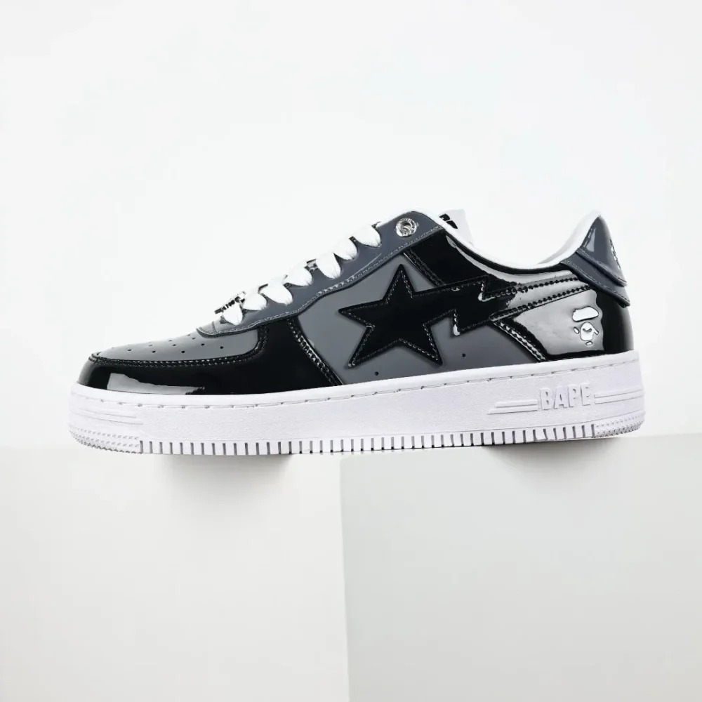 A BATHING APE STA Fashion Sneakers Black and Grey - etkick reps au