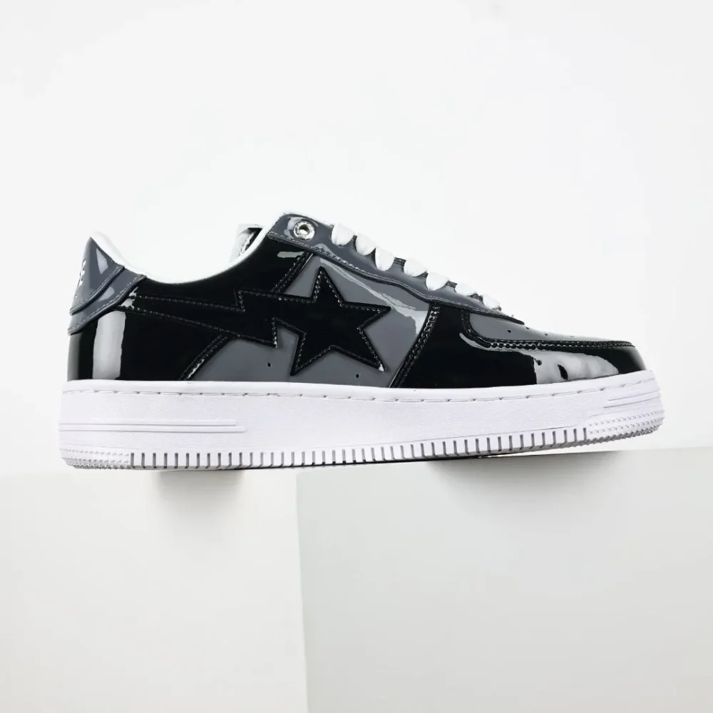 A BATHING APE STA Fashion Sneakers Black and Grey - etkick reps au