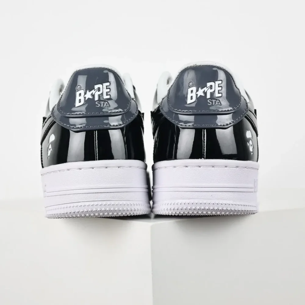 A BATHING APE STA Fashion Sneakers Black and Grey - etkick reps au