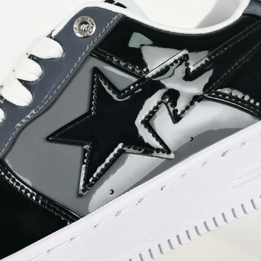 A BATHING APE STA Fashion Sneakers Black and Grey - etkick reps au