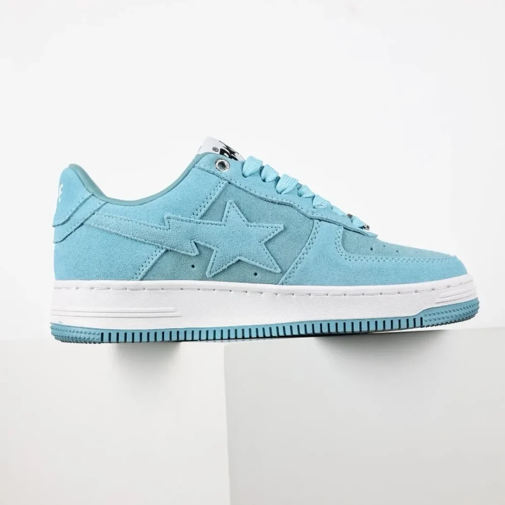 A BATHING APE STA Fashion Sneakers Blue Faux Fur - etkick reps au