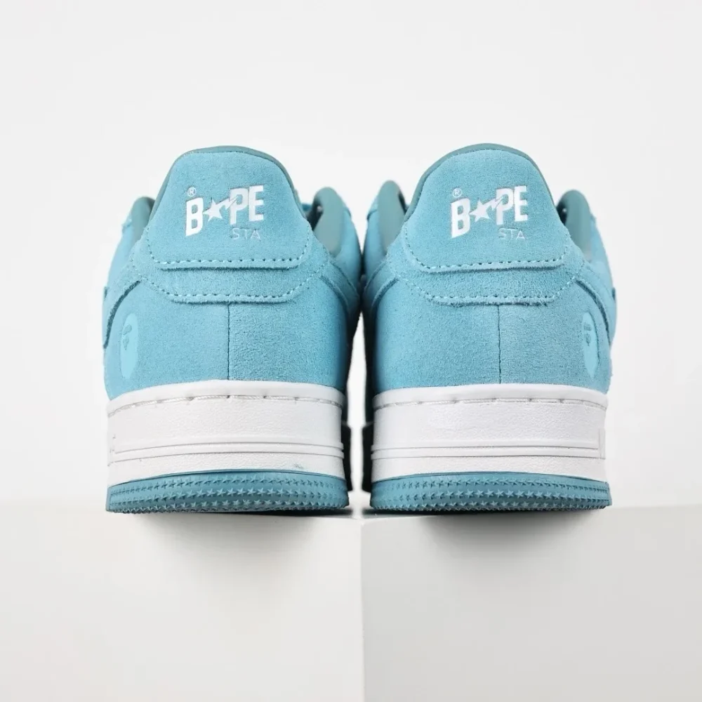 A BATHING APE STA Fashion Sneakers Blue Faux Fur - etkick reps au