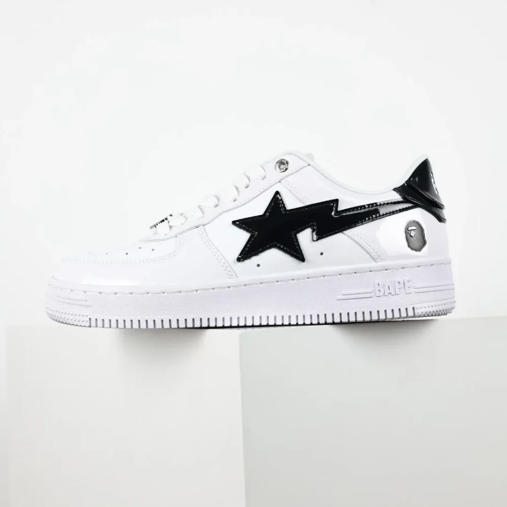 A BATHING APE STA Sneakers in White and Black - etkick reps au