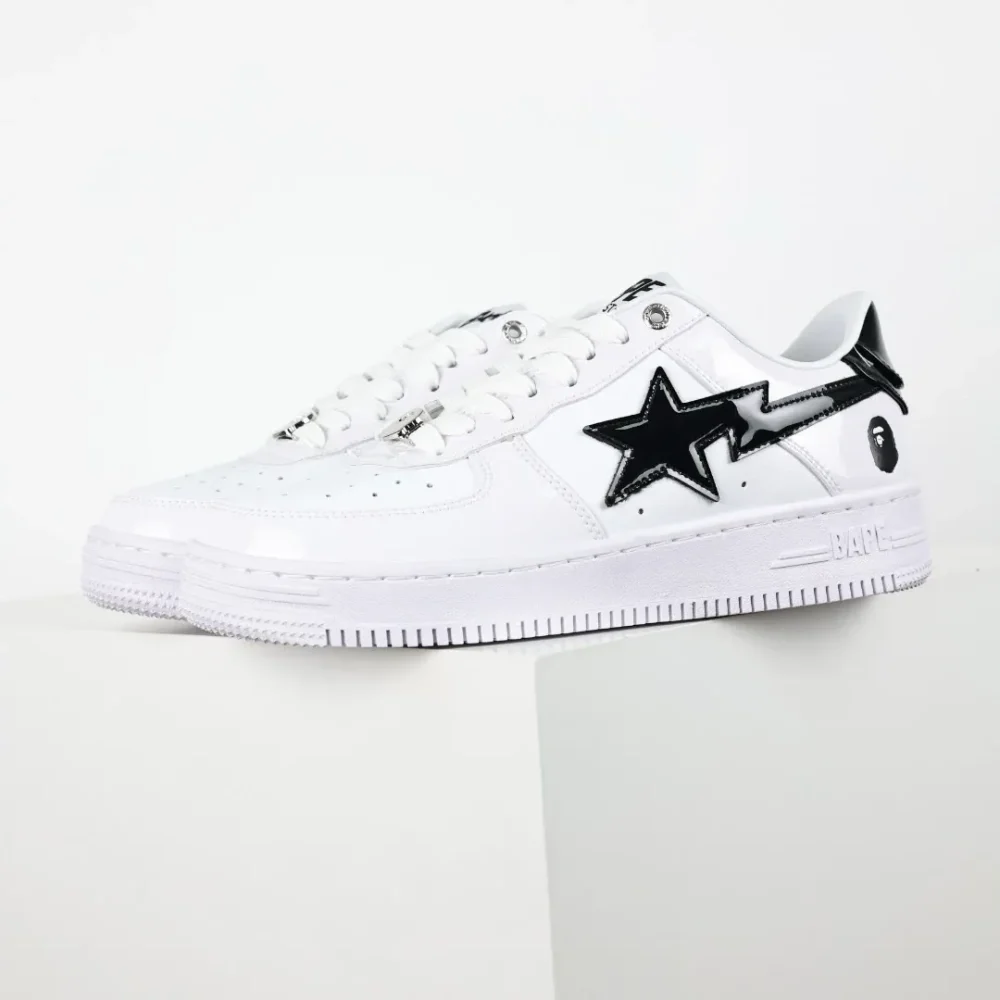 A BATHING APE STA Sneakers in White and Black - etkick reps au