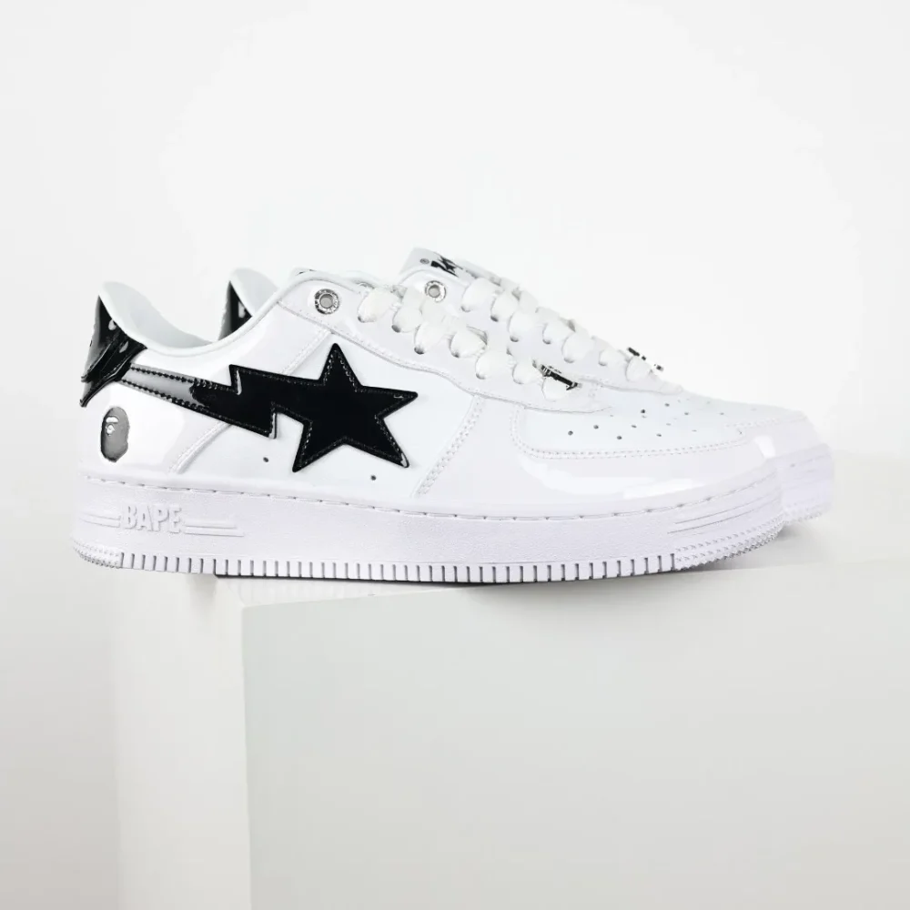 A BATHING APE STA Sneakers in White and Black - etkick reps au