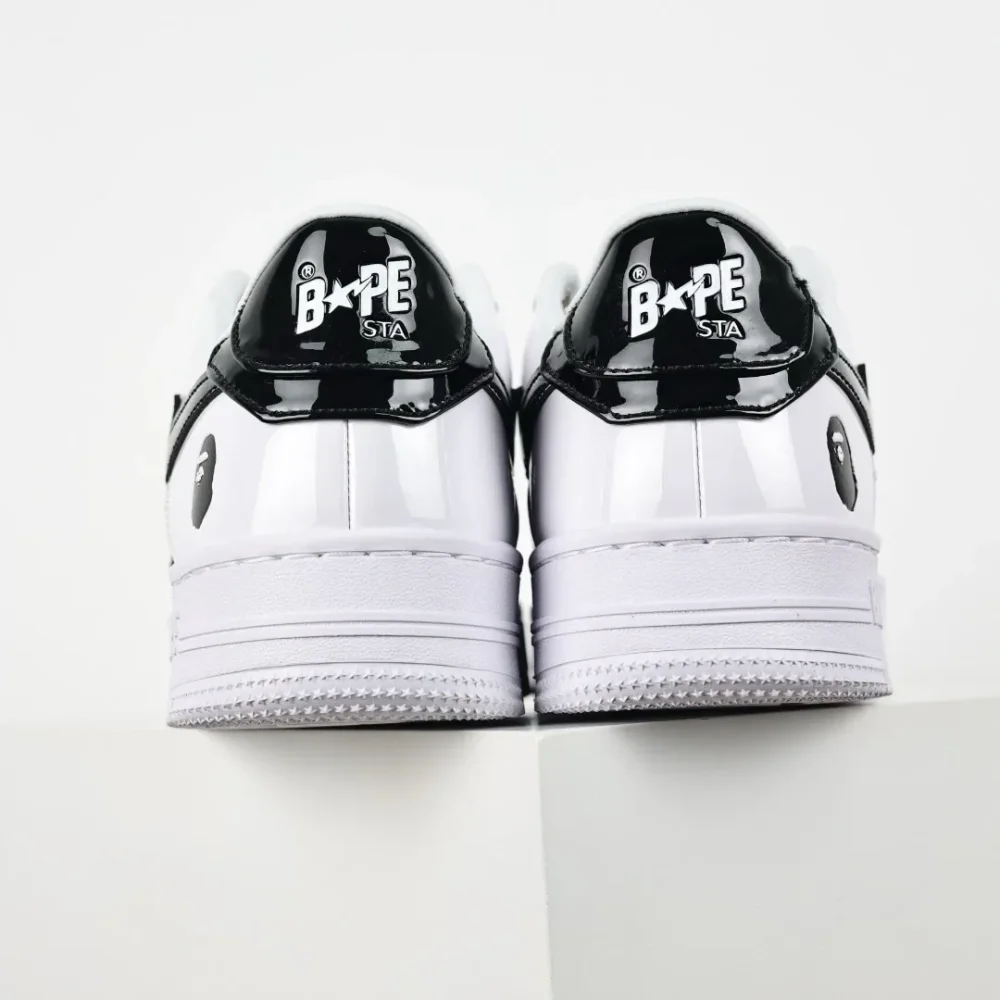 A BATHING APE STA Sneakers in White and Black - etkick reps au