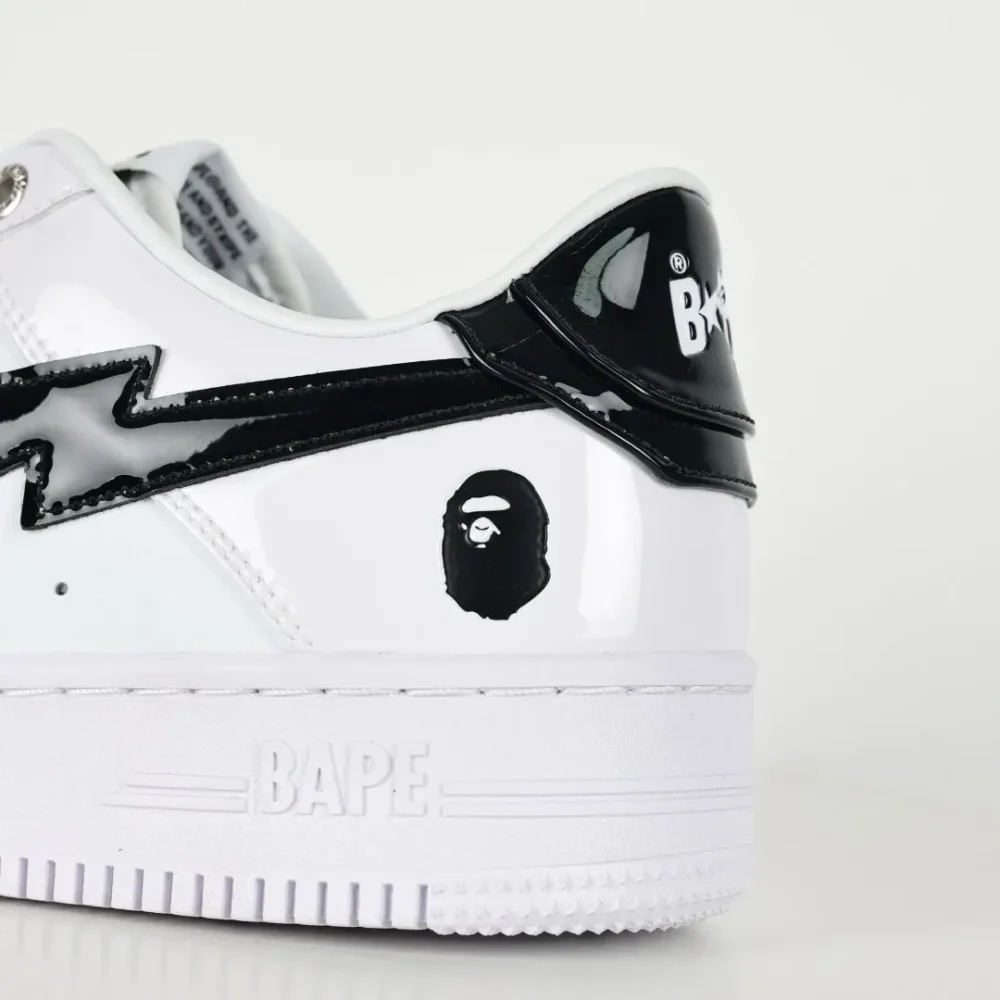 A BATHING APE STA Sneakers in White and Black - etkick reps au