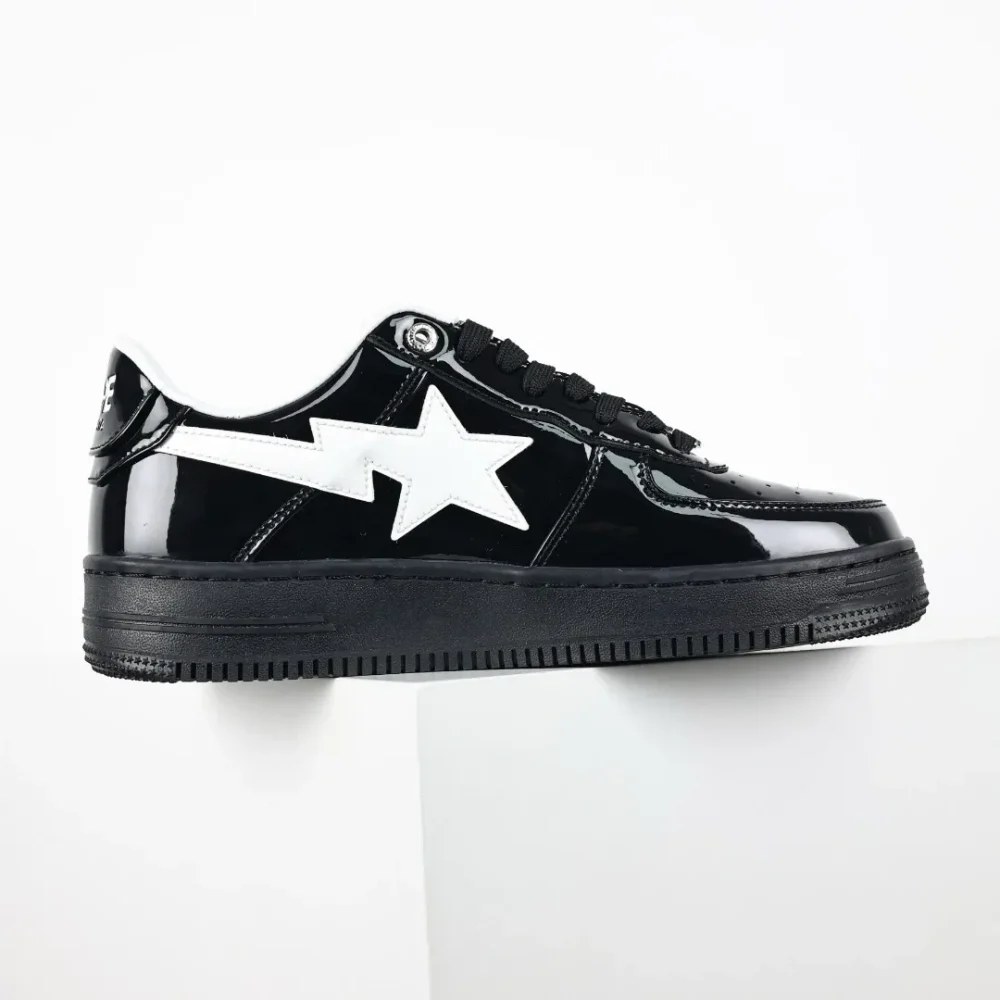 A BATHING APE STA sneakers with black mirror and white hook - etkick reps au