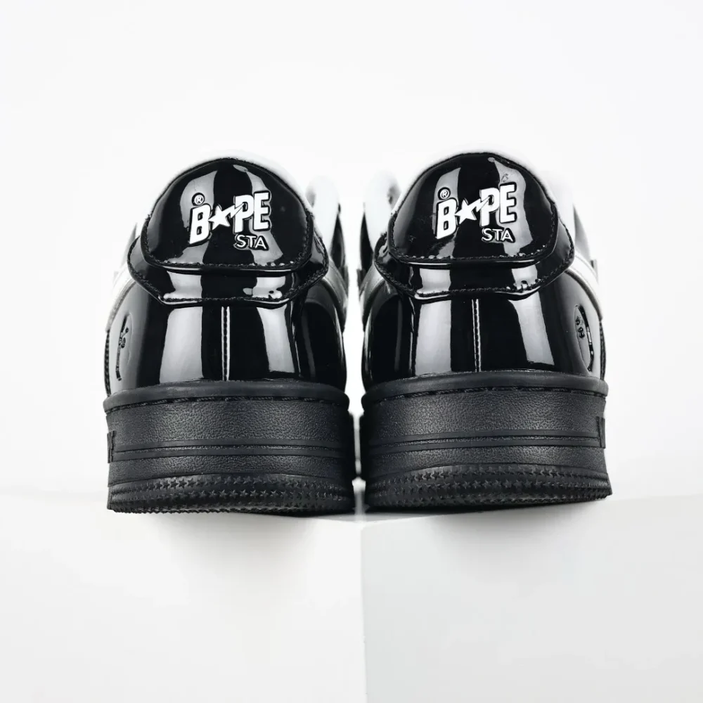 A BATHING APE STA sneakers with black mirror and white hook - etkick reps au