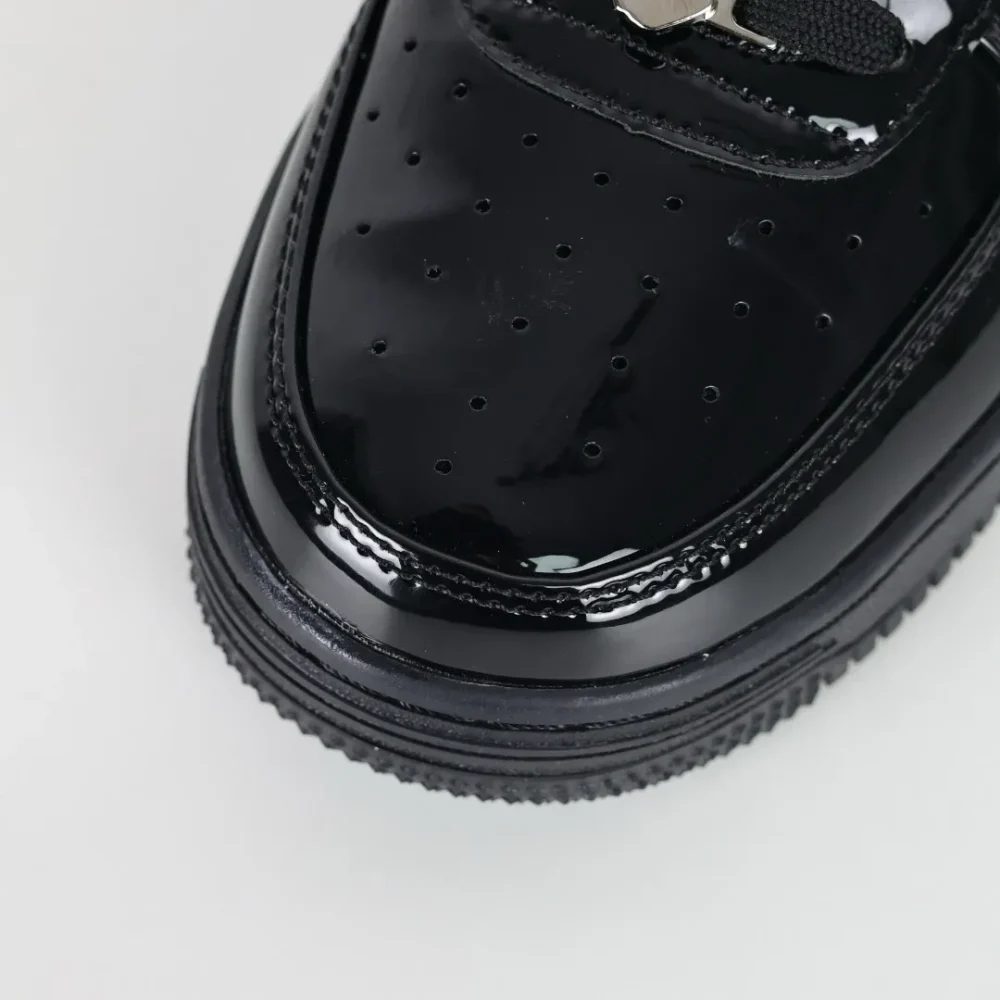 A BATHING APE STA sneakers with black mirror and white hook - etkick reps au