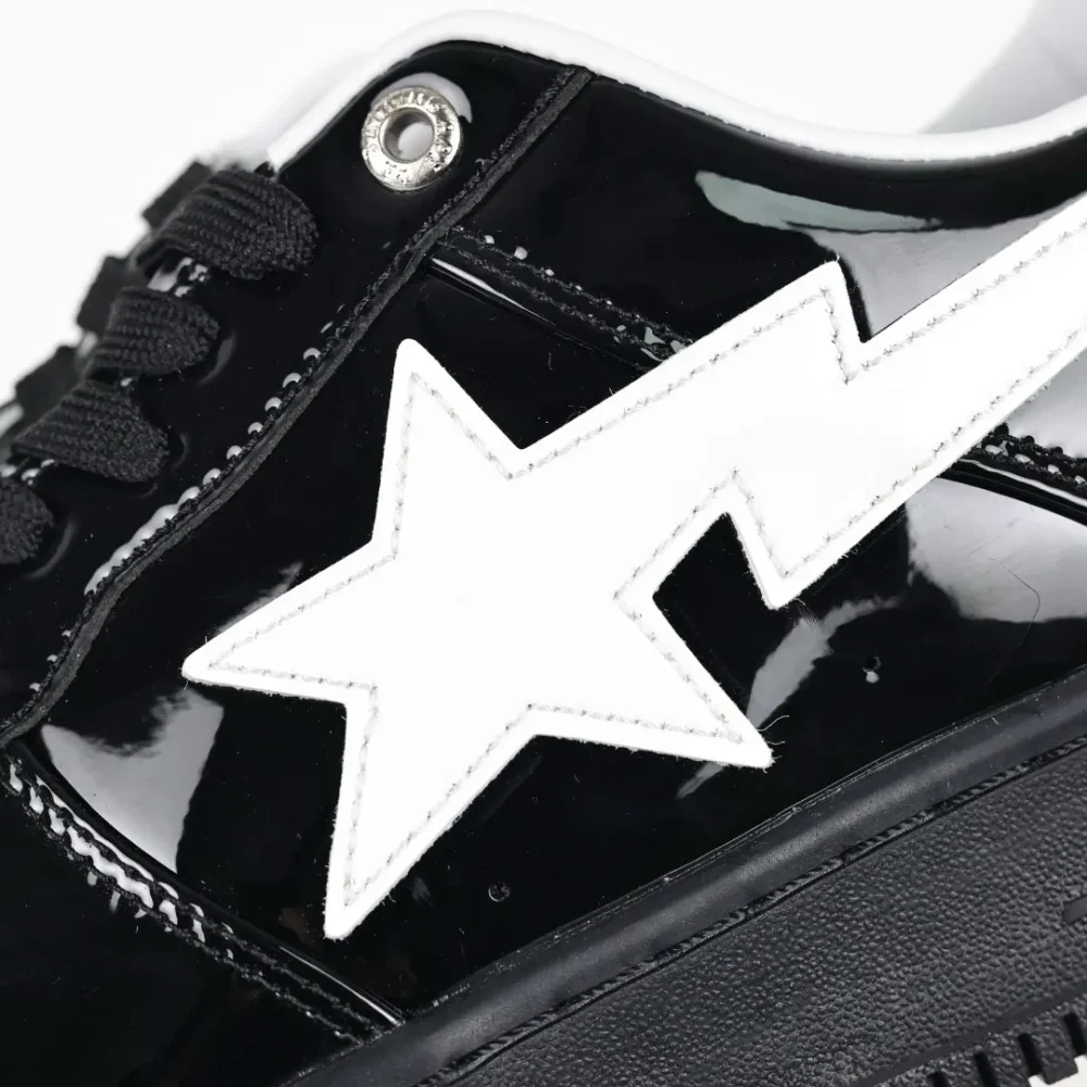 A BATHING APE STA sneakers with black mirror and white hook - etkick reps au